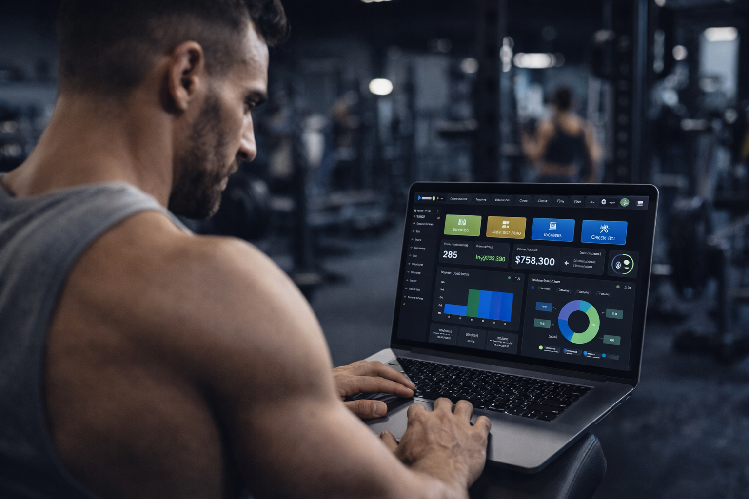 Panel de administración del sistema SOCTI GYM